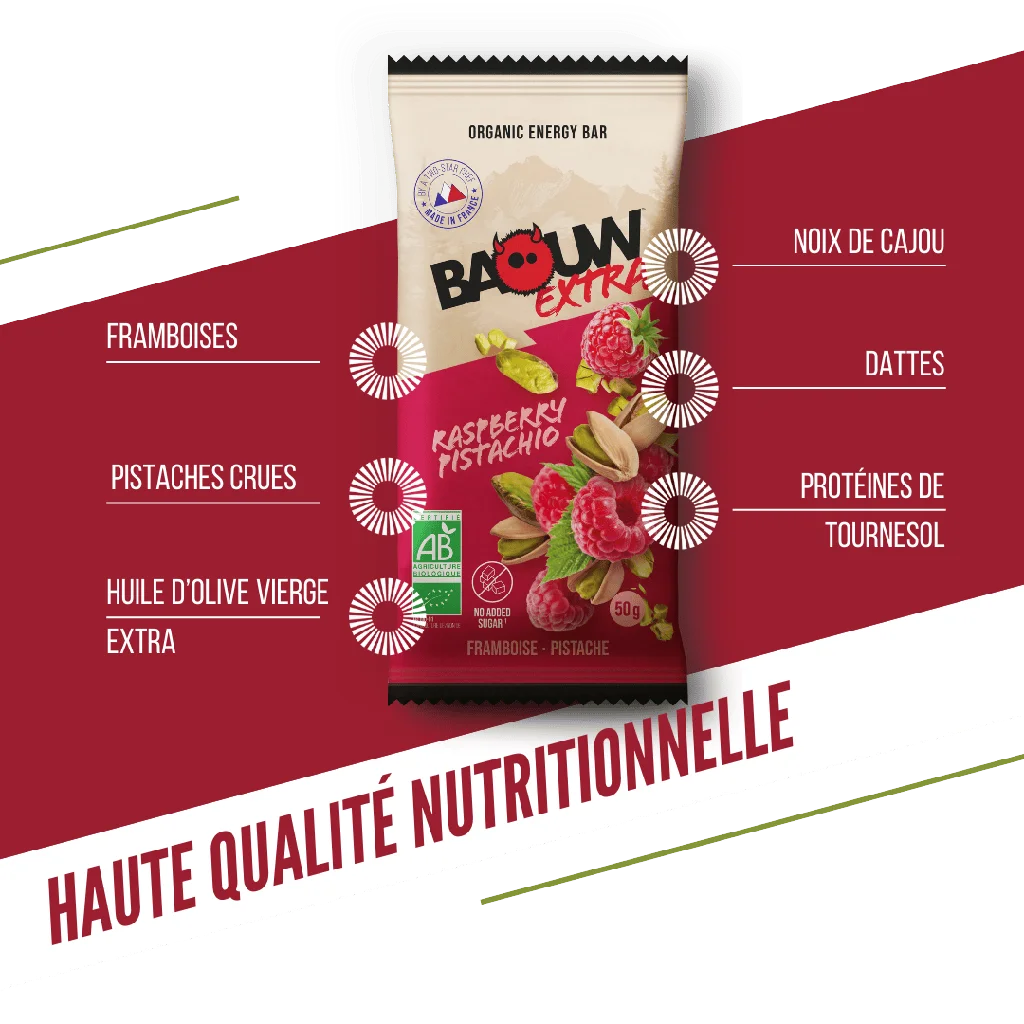 Baouw Barre Extra BIO Framboise 50g