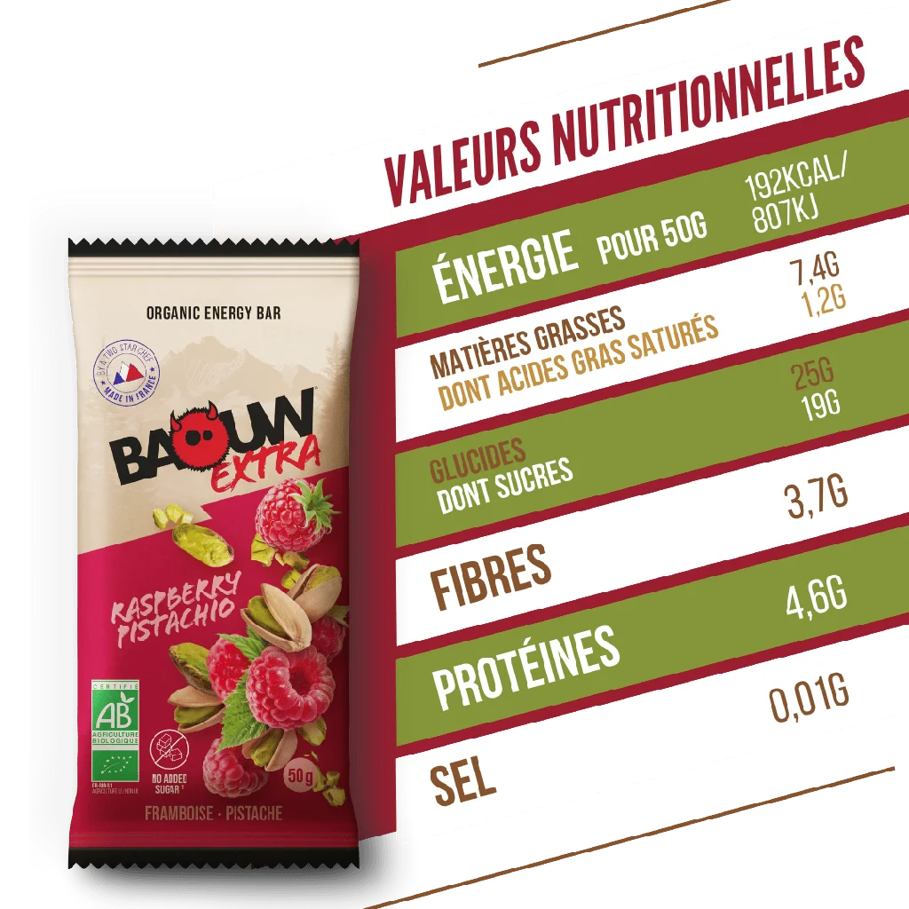 Baouw Barre Extra BIO Framboise 50g