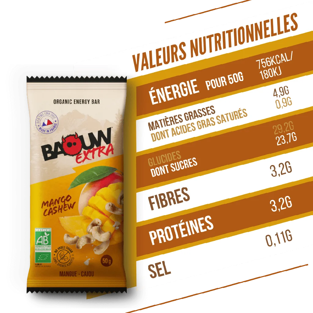 Baouw Barre Extra BIO Mangue 50g