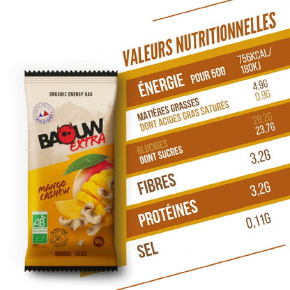 Baouw Barre Extra BIO Mangue 50g