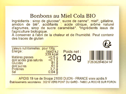 Bonbons Cola BIO 120g