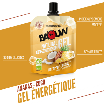 Baouw Gel naturel BIO Ananas-Noix de coco 85g