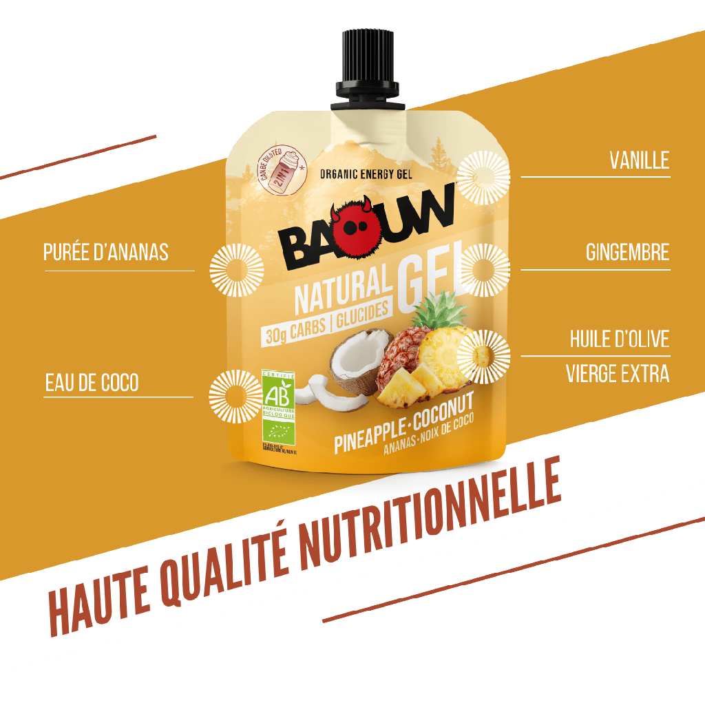 Baouw Gel naturel BIO Ananas-Noix de coco 85g