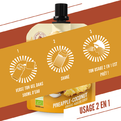 Baouw Gel naturel BIO Ananas-Noix de coco 85g