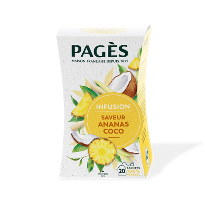 Pagès Infusion Ananas Coco x20