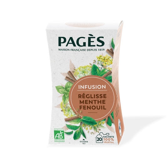 Pagès Infusion BIO Réglisse Menthe Fenouil x20