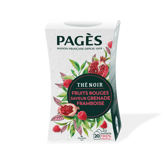 Pagès Thé Noir BIO Fruits Rouges Grenade Framboise x20