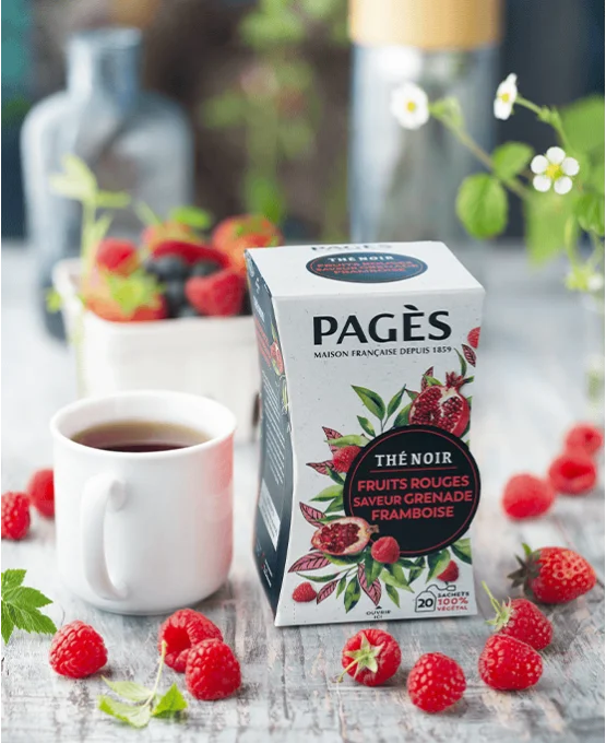 Pagès Thé Noir BIO Fruits Rouges Grenade Framboise x20