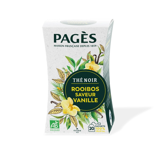 Pagès Thé Noir & Rooibos Vanille BIO x20