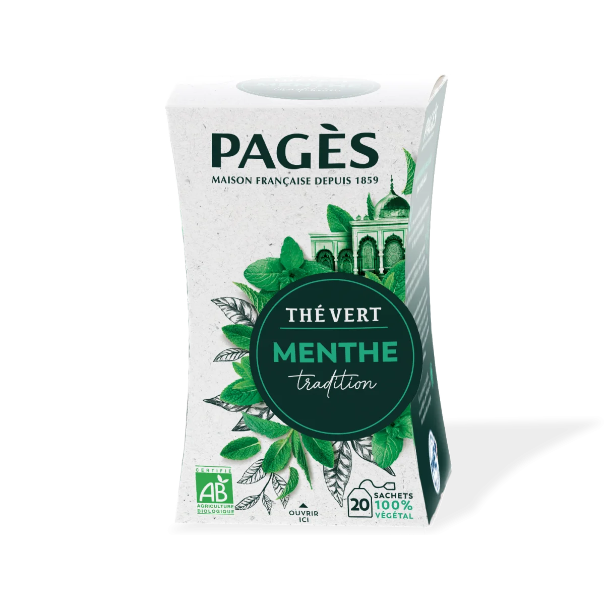 Pagès Thé Vert BIO Menthe x20