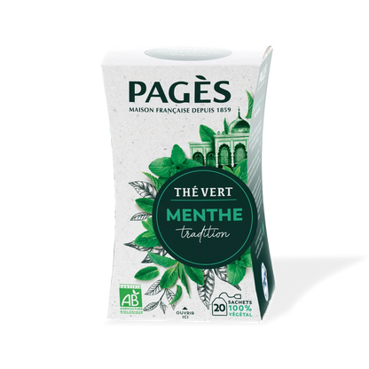 Pagès Thé Vert BIO Menthe x20