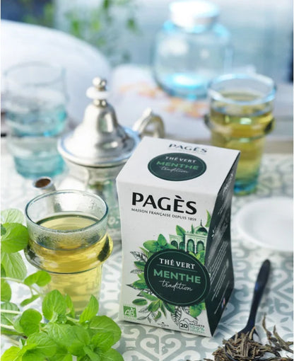 Pagès Thé Vert BIO Menthe x20