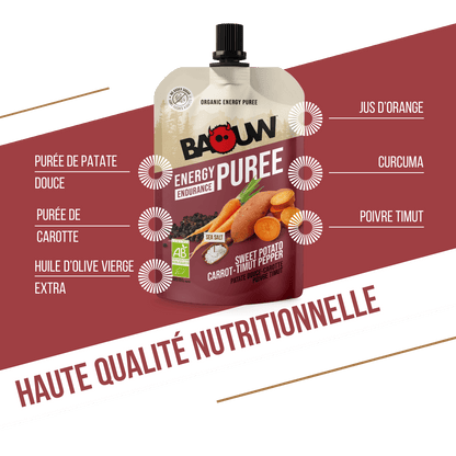 Purée bio Patate Douce-Carotte-Poivre de Timut
