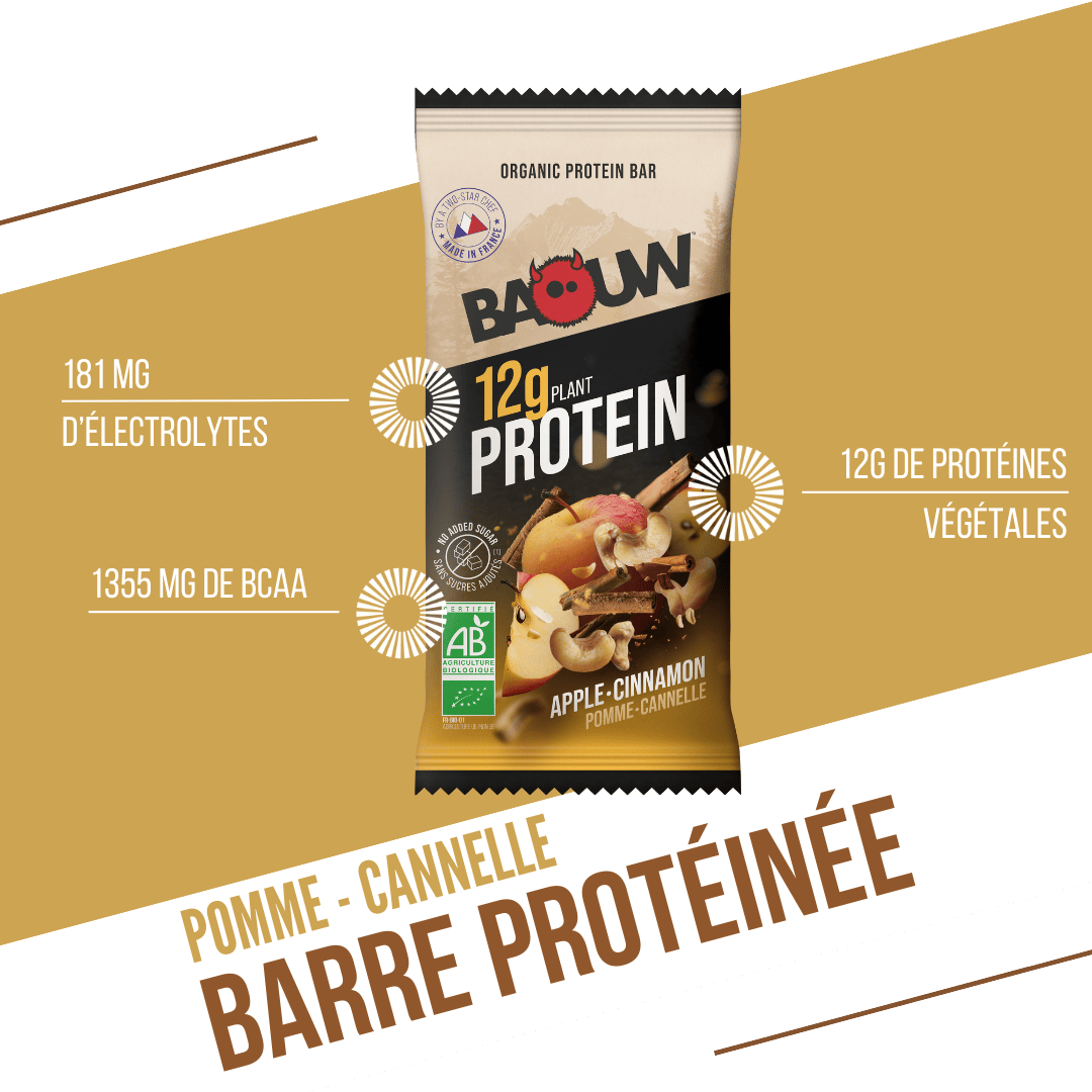 Barres protéinées bio Pomme - Cannelle
