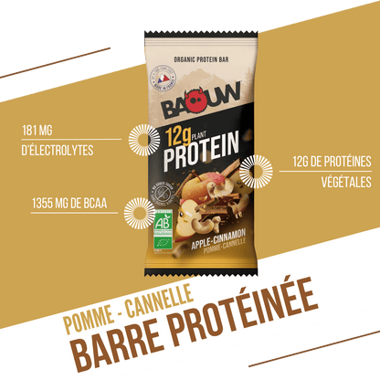 Barres protéinées bio Pomme - Cannelle
