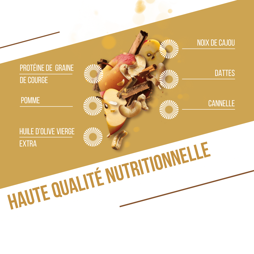 Barres protéinées bio Pomme - Cannelle