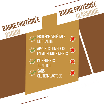 Barres protéinées bio Pomme - Cannelle