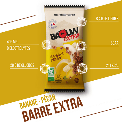 Barre Extra bio Banane & Noix de pécan