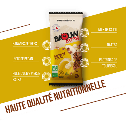 Barre Extra bio Banane & Noix de pécan