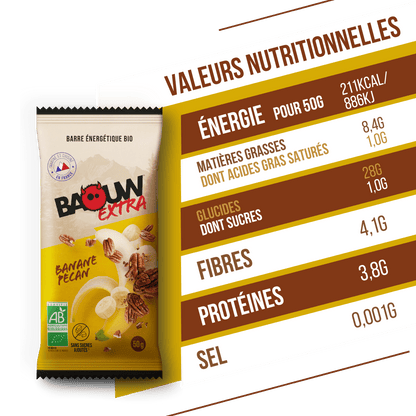Barre Extra bio Banane & Noix de pécan