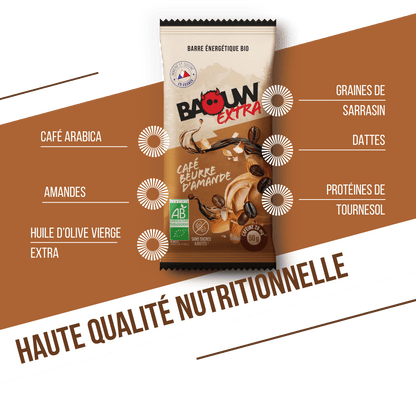 Barre Extra bio Café & beurre d'amandes