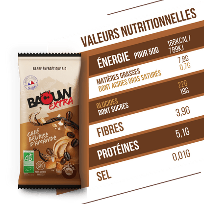 Barre Extra bio Café & beurre d'amandes