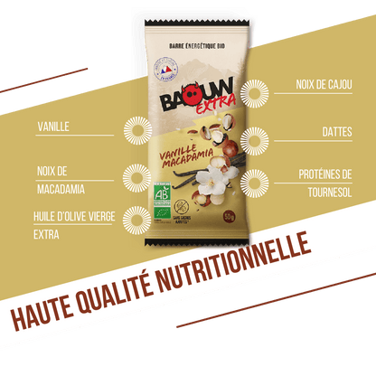 Barre Extra bio Vanille Macadamia