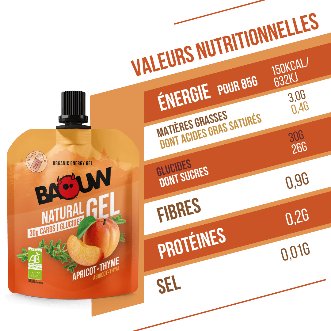 Gel naturel bio Abricot & thym