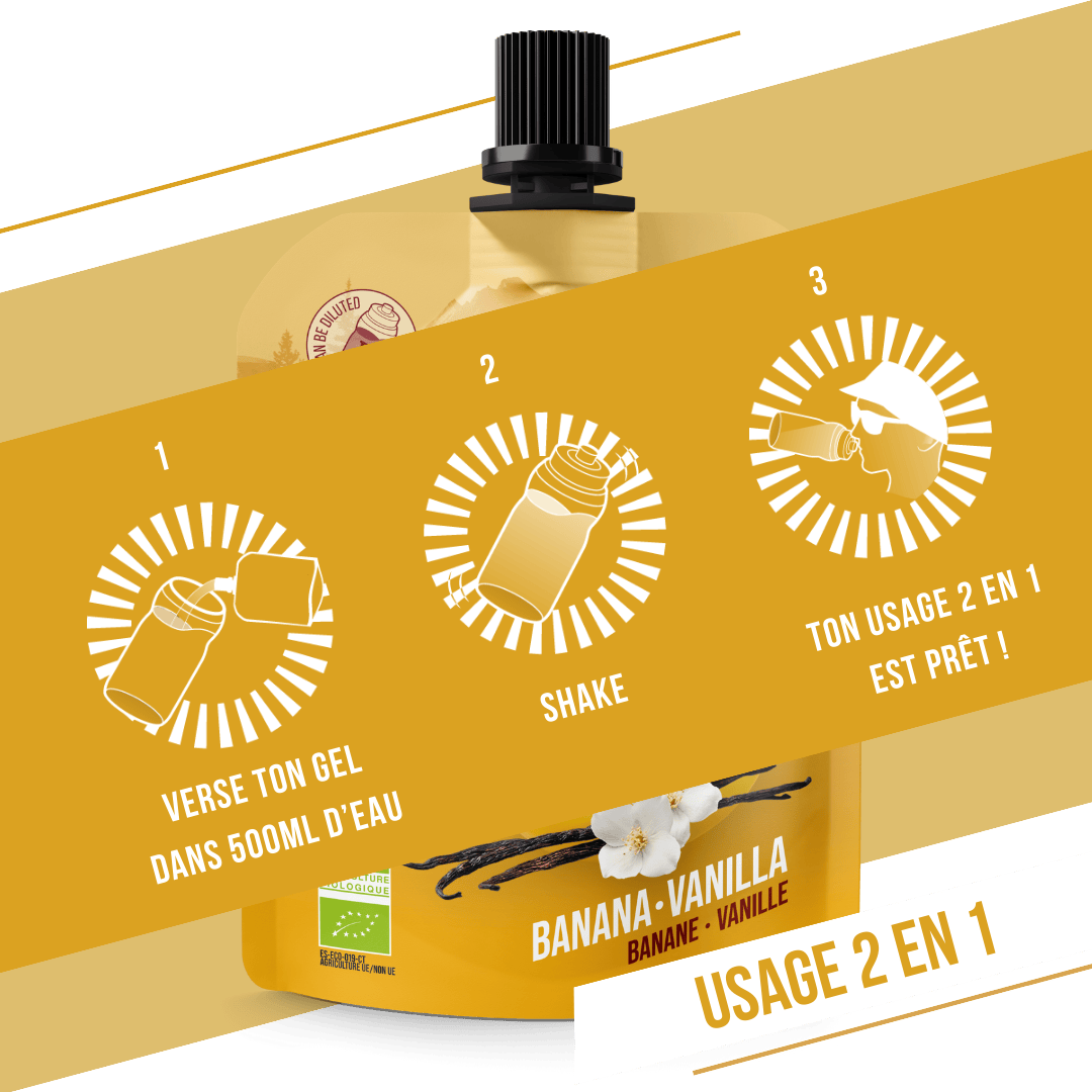 Gel naturel bio Banane & vanille