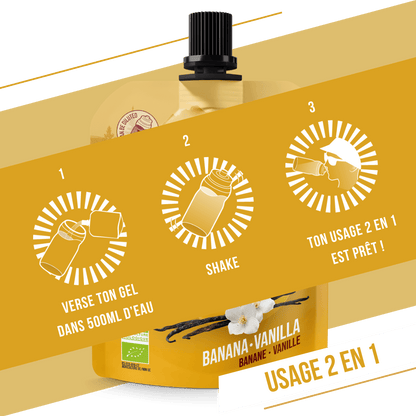 Gel naturel bio Banane & vanille