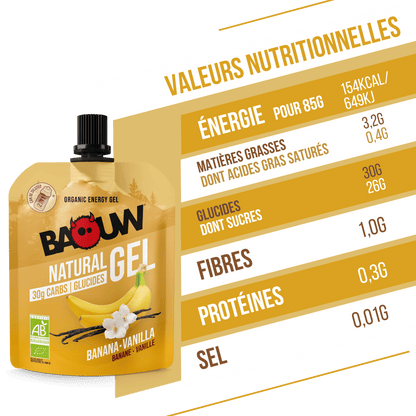 Gel naturel bio Banane & vanille