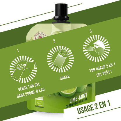 Gel naturel bio Citron Vert & Menthe