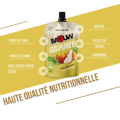 Purée bio Poire-Pomme & Menthe