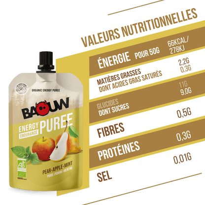 Purée bio Poire-Pomme & Menthe